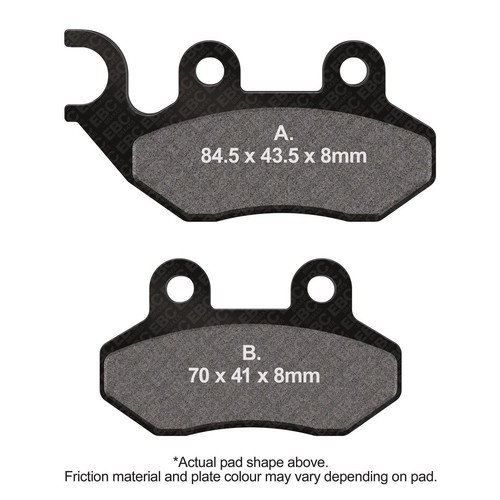Ebc scooter series carbon pads - ebc,