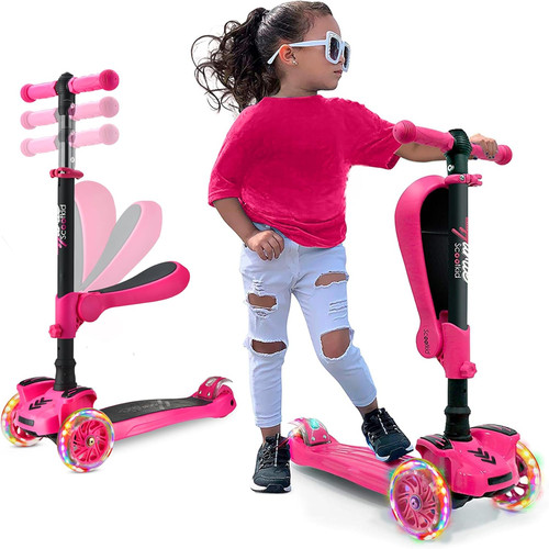 Wheel kids scooter led - kids,